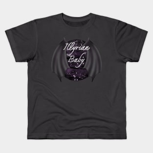 Illyrian Baby ACOTAR Book Series Bat Boys Wings Rhysand Cassian Azriel Night Court Velaris Kids T-Shirt